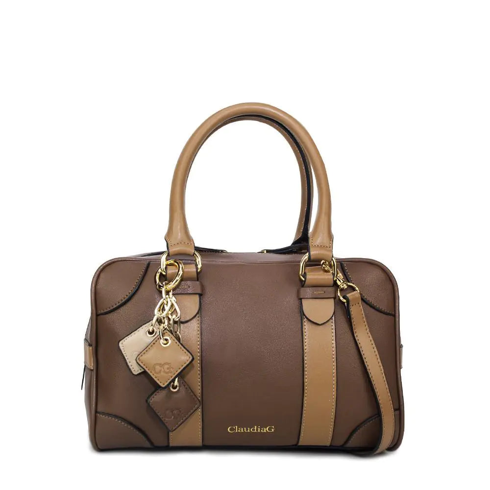 Carlotta Leather Handbag - Chocolate / Caramel